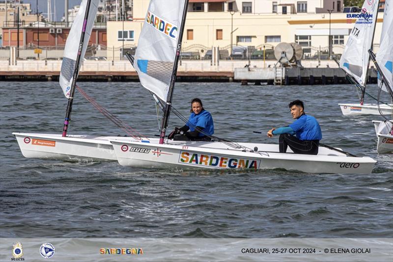 Italia 2 - European Team Race Youth RS Aero Championships in Cagliari photo copyright Elena Giolai taken at Lega Navale Italiana Cagliari and featuring the RS Aero 5 class