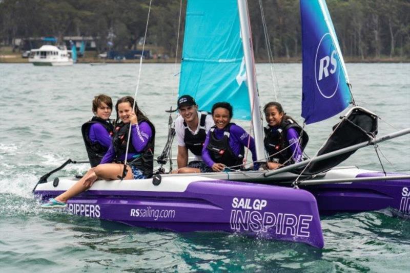 10,000 young people to be inspired by 2025 through SailGP's youth and community program photo copyright SailGP taken at  and featuring the RS Cat14 class