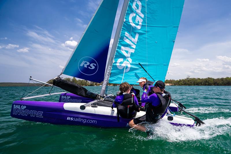 Like all RS boats the CAT14 is cost effective and durable  photo copyright Beau Outteridge/SailGP taken at Wakatere Boating Club and featuring the RS Cat14 class