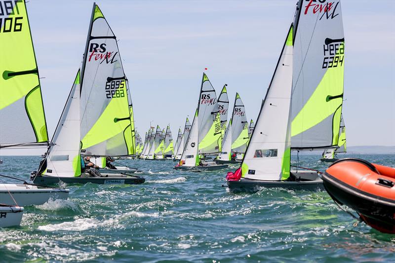 2021 UK RS Feva Nationals at Hayling Island photo copyright Digital Sailing / www.digitalsailing.co.uk taken at Hayling Island Sailing Club and featuring the RS Feva class