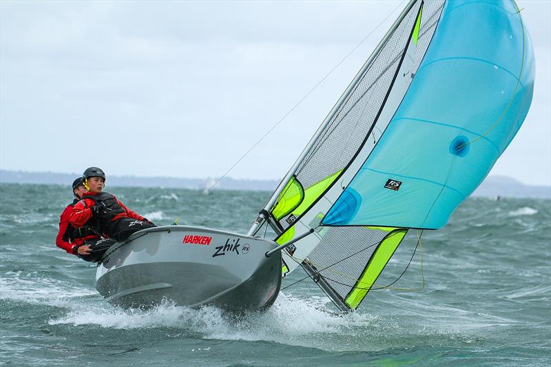 Day 1 - 2019 RS Feva NZ National Championships - Torbay Sailing Club - 30 March 2019 photo copyright Richard Gladwell taken at Torbay Sailing Club and featuring the RS Feva class