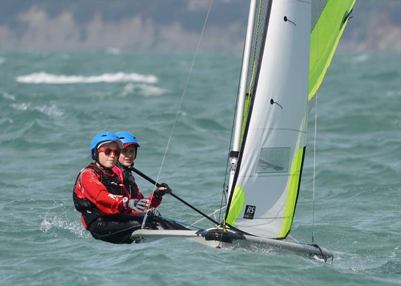 Day 2, RS Feva New Zealand Nationals, Torbay Sailing Club - March 31, 2019 photo copyright Denis Garner taken at Torbay Sailing Club and featuring the RS Feva class