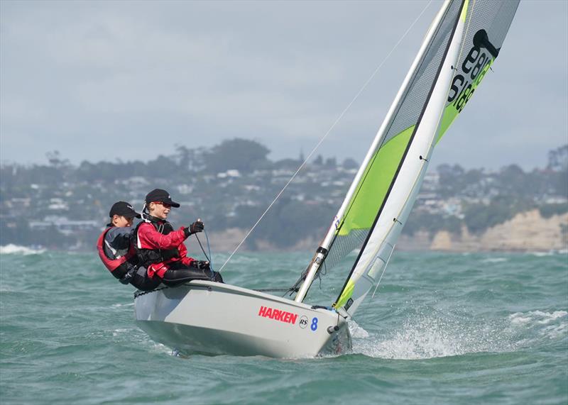 Day 2, RS Feva New Zealand Nationals, Torbay Sailing Club - March 31, 2019 - photo © Denis Garner