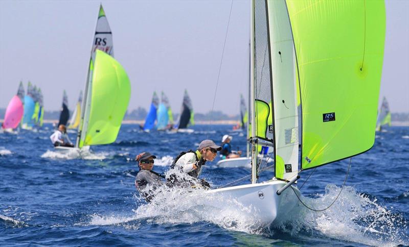 RS Feva offers great racing for all crews - RS Feva Worlds 2019 - Follonica - Italy photo copyright Elena Giolai / Fraglia Vela Riva taken at Gruppo Vela L.N.I. Follonica and featuring the RS Feva class