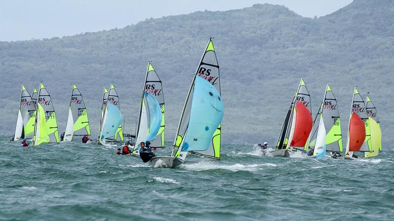 RS Feva offers close challenging racing - RS Feva Nationals, Torbay SC, March 2019 photo copyright Richard Gladwell taken at Torbay Sailing Club and featuring the RS Feva class