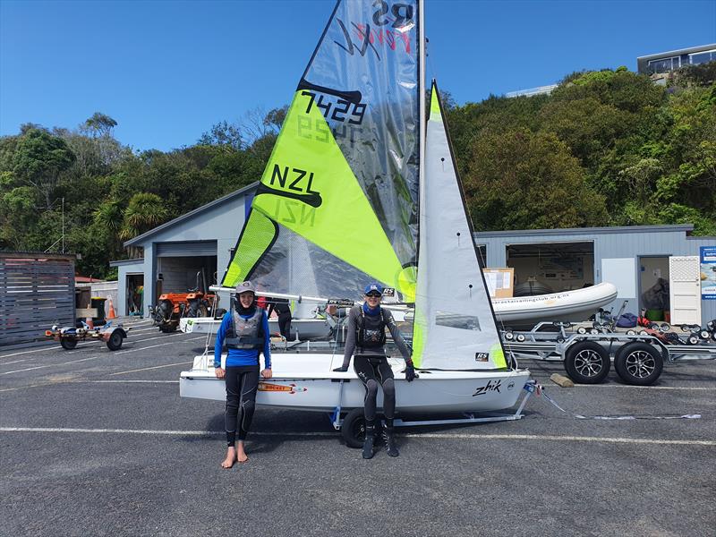 New combination in the RS Feva fleet, Oskar and Tom Rebbeck. - photo © NZ Sailcraft