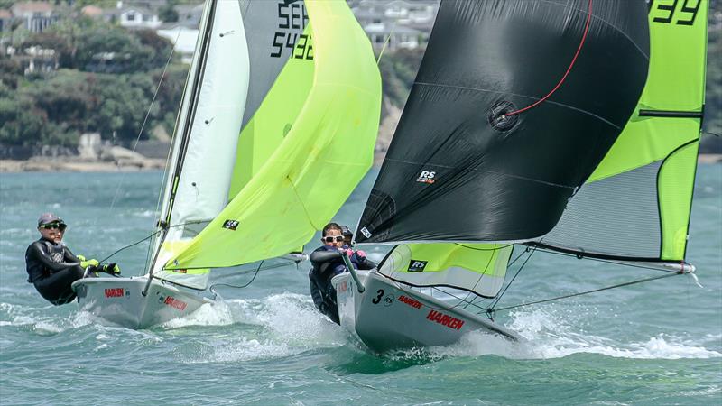 RS Feva 2020 NZ National Championship, Wakatere Boating Club - December 13, 2020 photo copyright Richard Gladwell / Sail-World.com taken at Wakatere Boating Club and featuring the RS Feva class