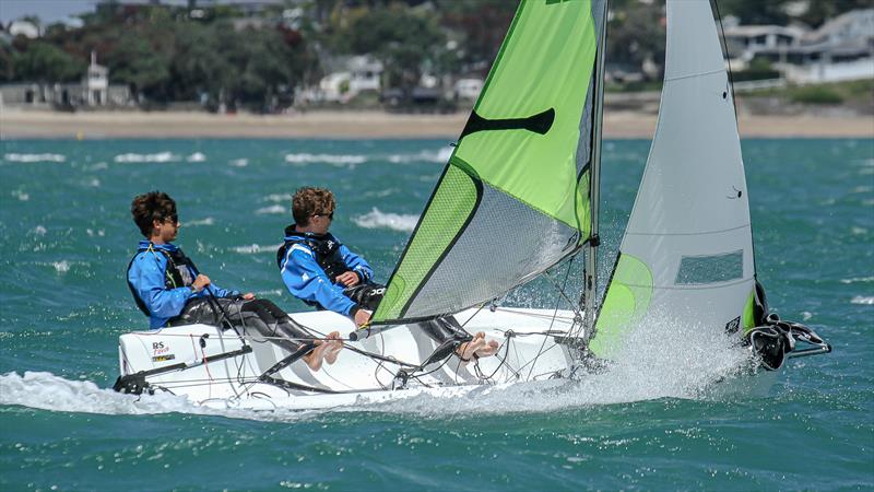 RS Feva 2020 NZ National Championship, Wakatere Boating Club - December 13, 2020 photo copyright Richard Gladwell / Sail-World.com taken at Wakatere Boating Club and featuring the RS Feva class