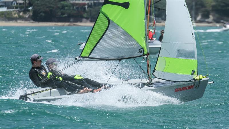 RS Feva 2020 NZ National Championship, Wakatere Boating Club - December 13, 2020 photo copyright Richard Gladwell / Sail-World.com taken at Wakatere Boating Club and featuring the RS Feva class