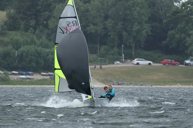 Freddie and Stella during the RS Feva Inlands at Draycote Water photo copyright Steve Angell taken at Draycote Water Sailing Club and featuring the RS Feva class