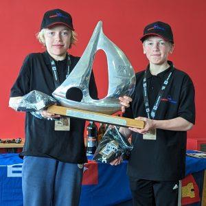 Spring Champions (l-r) Ben Greenhalgh & Tom Sinfield from Port Dinorwic Sailing Club at RS Feva Grand Prix Round 4 at Draycote Water photo copyright Andrew Green taken at Draycote Water Sailing Club and featuring the RS Feva class