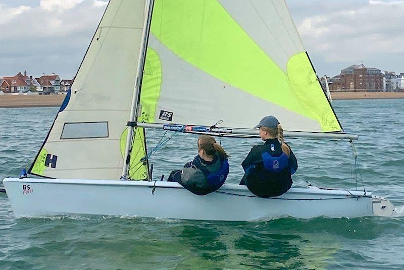 All Girls Training Day with KSSA, The Magena Project and Downs SC photo copyright Emma Mcfarlane taken at Downs Sailing Club and featuring the RS Feva class