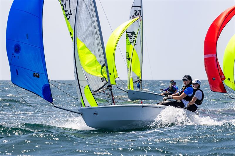 Magic Marine RS Feva Worlds in Follonica, Italy Day 2 photo copyright Oli King Photography taken at Gruppo Vela L.N.I. Follonica and featuring the RS Feva class