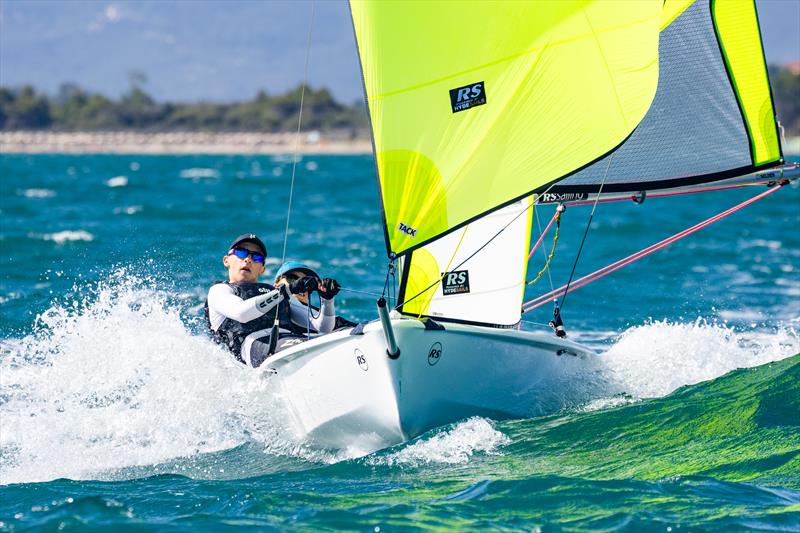 Magic Marine RS Feva Worlds in Follonica, Italy Day 3 photo copyright Oli King Photography taken at Gruppo Vela L.N.I. Follonica and featuring the RS Feva class