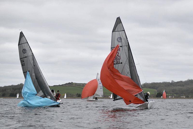 lan Robson and Sandy Johnson do a late drop - K6 Inland Championships at Oxford - photo © Adrian Howe