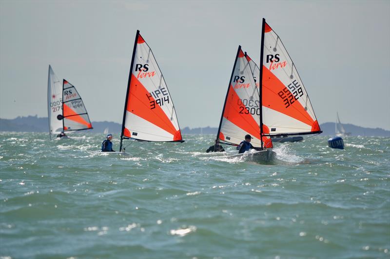 Isle of Wight Youth and Junior Championship Series at Gurnard photo copyright Jenny Preston taken at Gurnard Sailing Club and featuring the RS Tera class