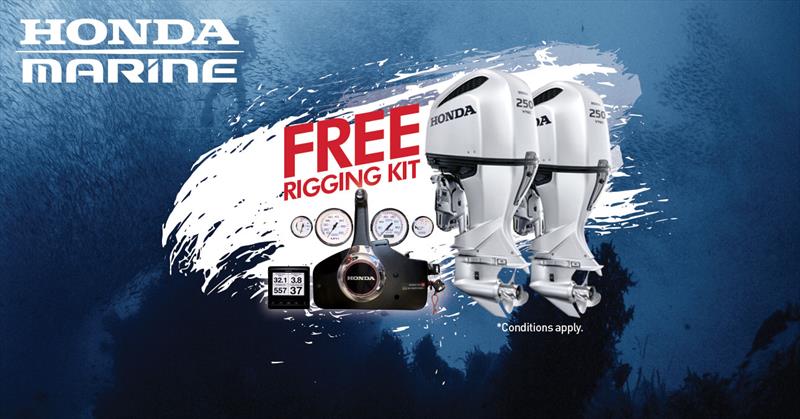 Honda Marine - Free rigging kit offer - every outboard over 115HP purchased through a Honda dealer before June 30, 2019 photo copyright Honda Marine taken at  and featuring the  class