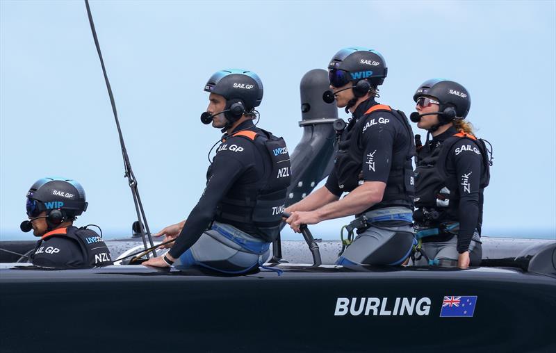 New Zealand SailGP Team co-helmed by Peter Burling and Blair Tuke in action on Race Day 1 of Bermuda SailGP, Season 3, in Bermuda. May 2022.. - photo © Felix Diemer/SailGP