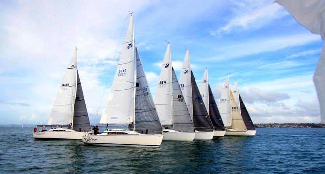 Competitive starts - for most - Mount Gay Rum Young 88 1-2-3 Series - Two Handed Champs © Rory Heath - RAYC