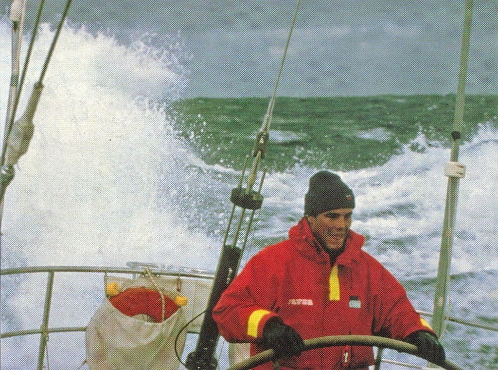 21yr old, Erle Williams in his element, driving Flyer hard in the Southern Ocean in the 1981/82 Whitbread - photo © Onne van der Wal/PPL www.pplmedia.com
