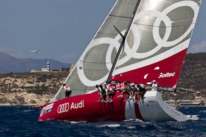 Racing at the alternate 36AC venue in  Cagliari, Sardinia (Italy) 23rd July 2011. AUDI MedCup, Region of Sardinia Trophy. TP52 Coastal Race. photo copyright Ian Roman/Audi MedCup http://2008.medcup.org/home/ taken at  and featuring the  class