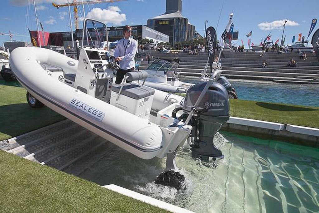 Sealegs - 2015 Auckland on the Water Boat Show - Viaduct Harbour © Marine Industry Association .