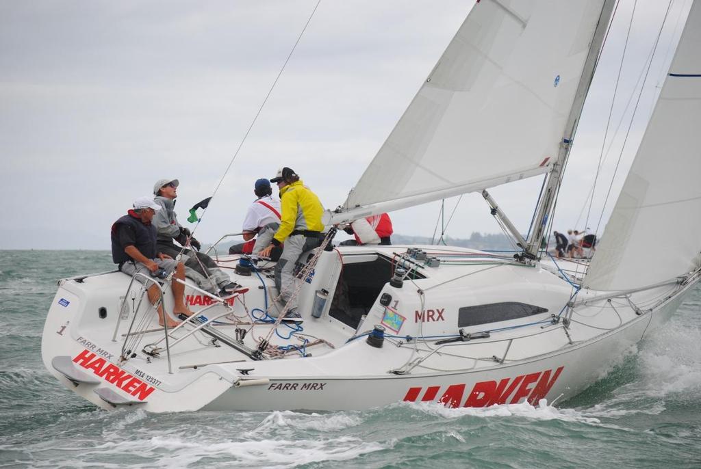 Dave McKay CSC - heads upwind in Race 3 - MRX Pacific Challenge, March  18-20, 2016 - photo © RNZYS Media
