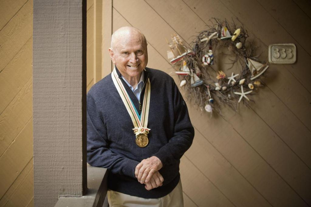 Lowell North with his Gold Medal from Mexico 1968, he also skippered the 12 metre Enterprise in the 1977 US Defence series. North won five Star class World Championships © North Sails http://www.northsails.com/