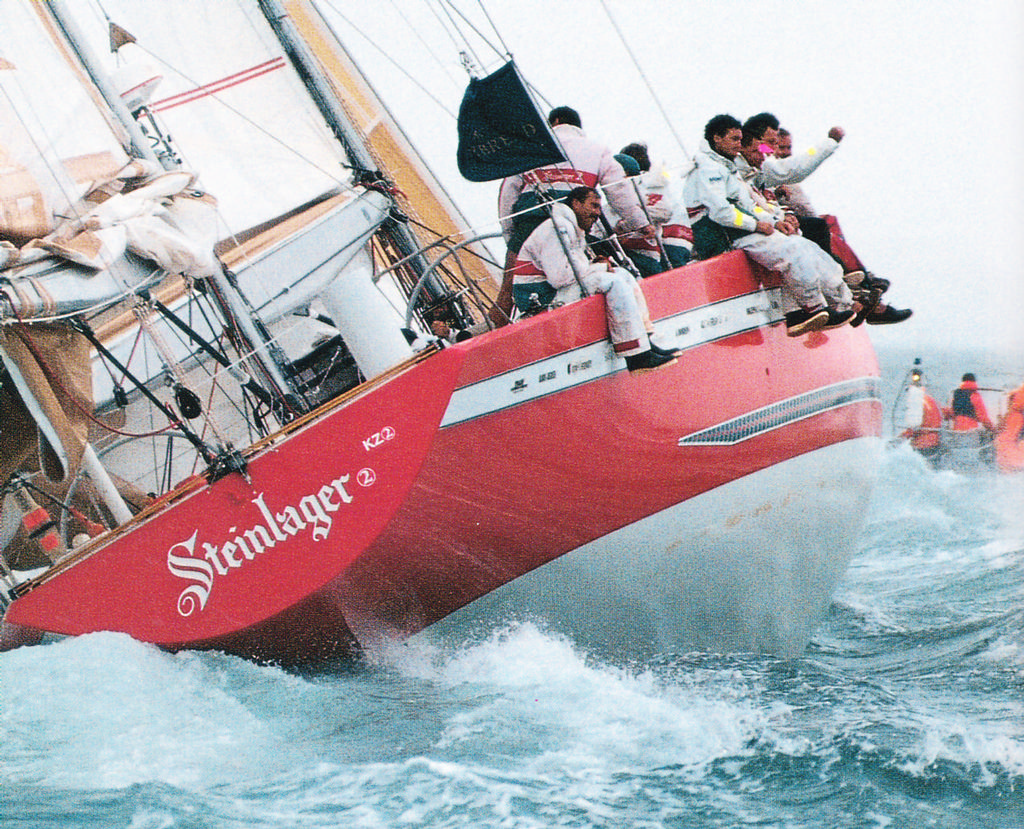 Steinlager 2 entering the Waitemata Harbour - Whitbread Round the World Race © Commercial Photographers