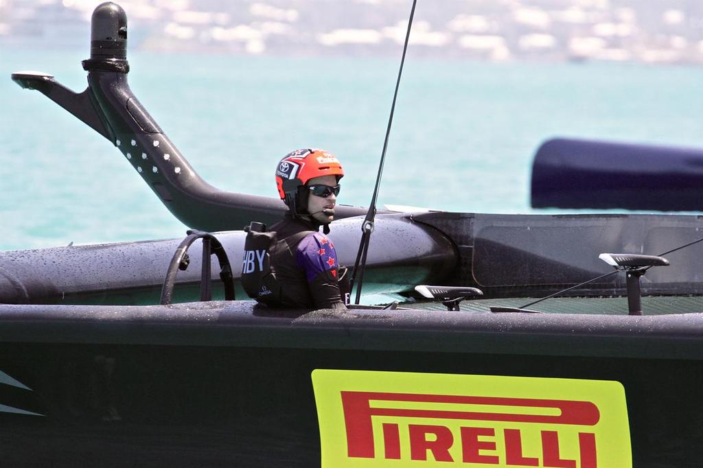 Emirates Team NewZealand skipper, Glenn Ashby at the finish of today's race - Round Robin 2, Day 4 - 35th America's Cup - Bermuda  May 30, 2017 - photo © Richard Gladwell www.photosport.co.nz