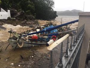 Pak Sha Wan, the aftermath of Typhoon Hato photo copyright Steve Pheby taken at  and featuring the  class