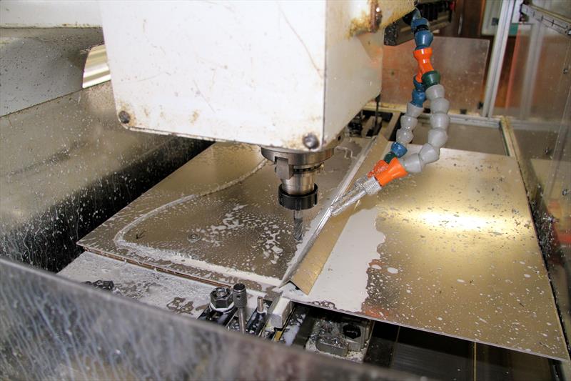 Machining the Rudder Stock - photo © Mark Jardine