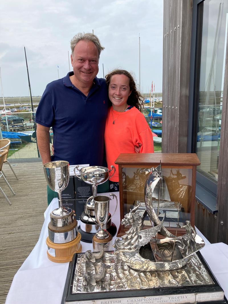 Chris & Maddie Gibbs win the British Sharpie Championships at Brancaster Staithe - photo © James Case 