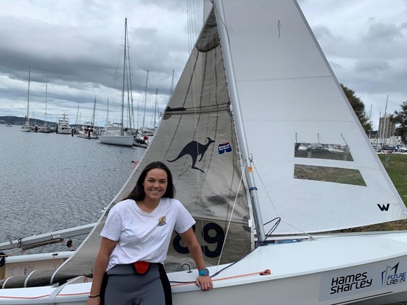 Tas Sharpie Association President Maddy Salter is keen to promote mental health within the sailing community photo copyright Elliott Salter taken at  and featuring the Sharpie class