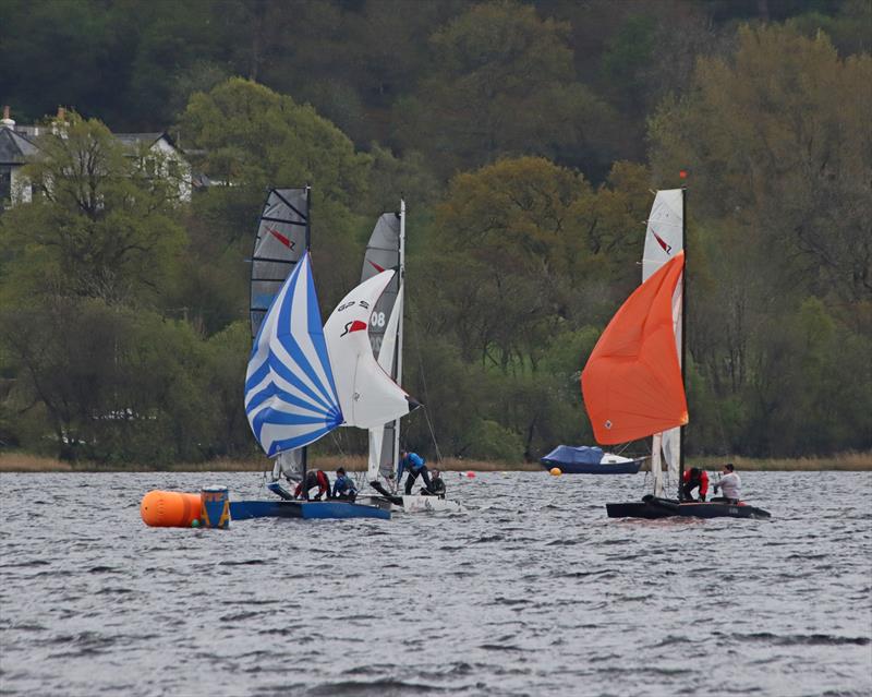 Shearwater travellers at the Bala Catamaran Open 2022 photo copyright John Hunter taken at Bala Sailing Club and featuring the Shearwater class