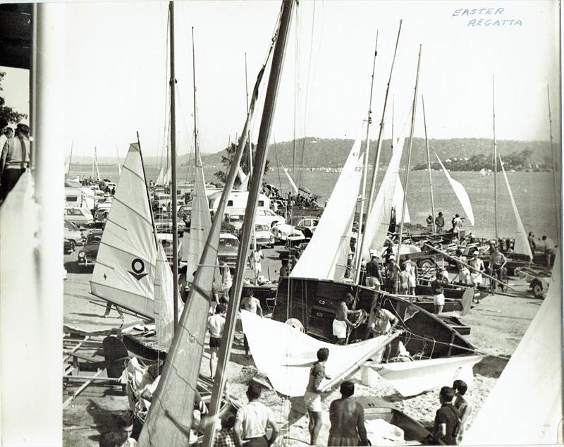 The Easter Regatta rigging area - photo © Gosford Sailing Club