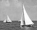Talei and Top Dog racing when Fiji hosted the 1952 JJ Giltianan 18 Footer Championship © 18ft Skiff Class