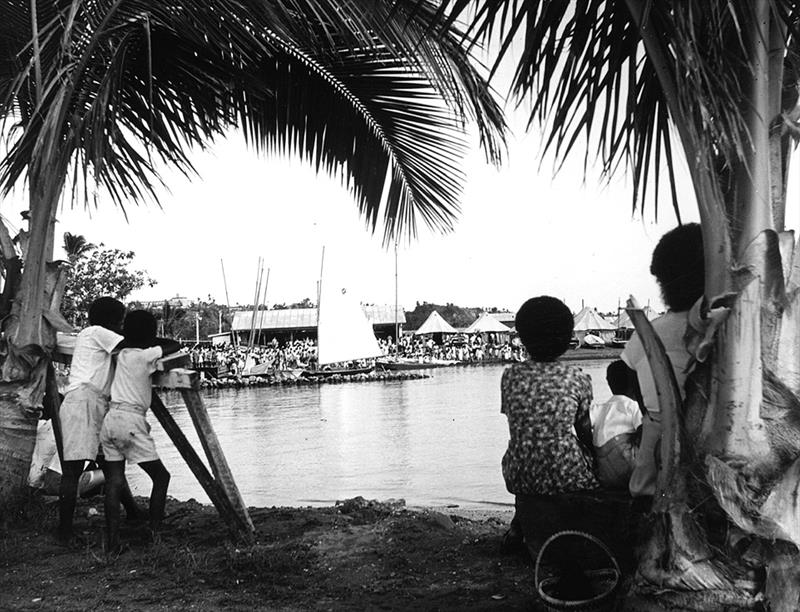 Spectators when Fiji hosted the 1952 JJ Giltianan 18 Footer Championship photo copyright 18ft Skiff Class taken at Royal Suva Yacht Club and featuring the 18ft Skiff class
