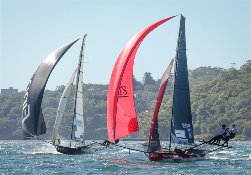 Races 6 & 7 on day 4 the 2020 18ft Skiff JJ Giltinan Championship photo copyright Michael Chittenden taken at Australian 18 Footers League and featuring the 18ft Skiff class