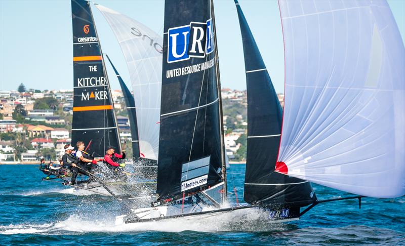 Races 6 & 7 on day 4 the 2020 18ft Skiff JJ Giltinan Championship photo copyright Michael Chittenden taken at Australian 18 Footers League and featuring the 18ft Skiff class