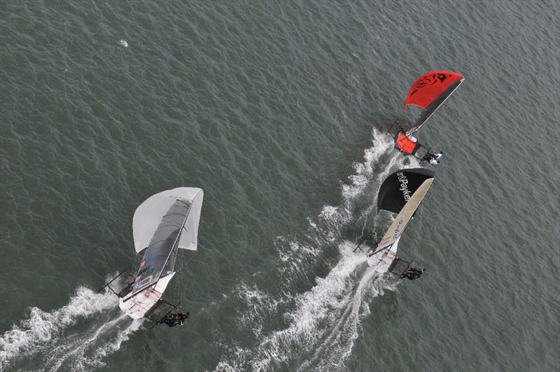18ft Skiff Mark Foy Trophy in San Francisco day 3 - photo © Christophe Favreau / www.christophefavreau.com