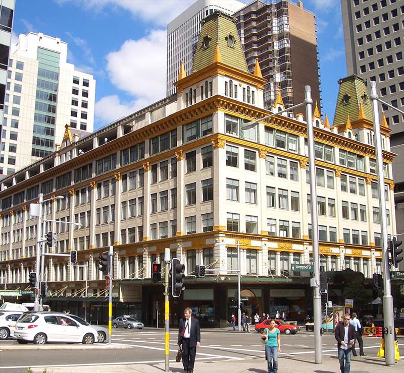 Mark Foy's Retail Department Store in Sydney photo copyright Frank Quealey taken at Australian 18 Footers League and featuring the 18ft Skiff class