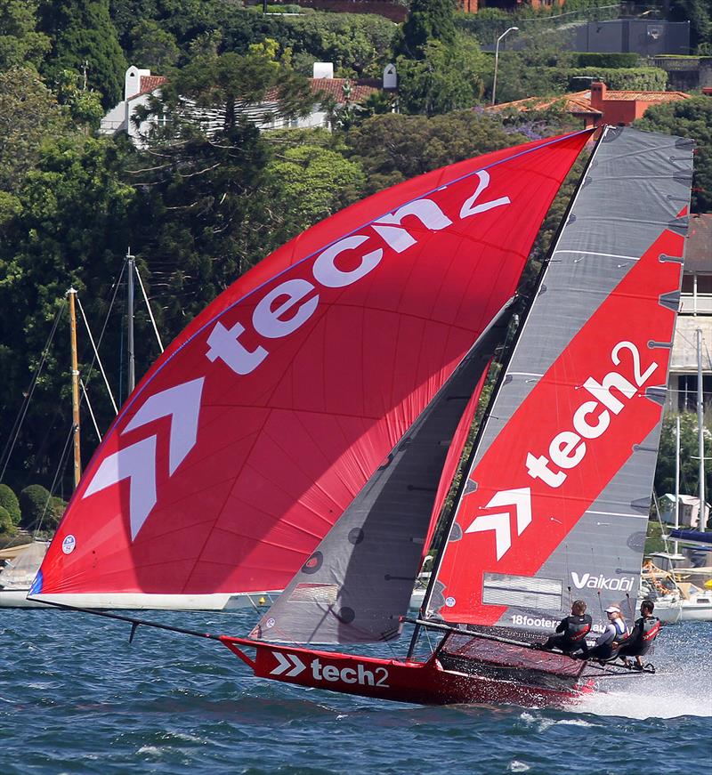 18ft Skiff Spring Championship Race 6: Look of a champion photo copyright Frank Quealey taken at Australian 18 Footers League and featuring the 18ft Skiff class