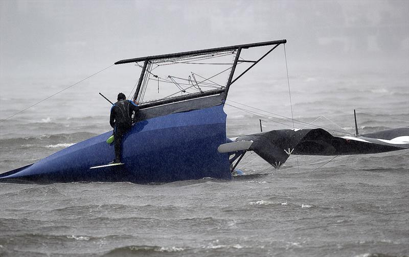 Racing cancelled on day 3 of the JJ Giltinan 18ft World Championships - photo © Frank Quealey