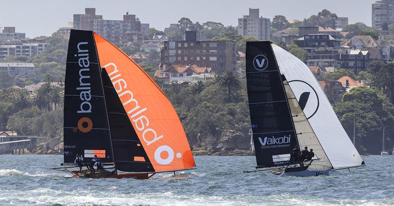 Balamain and Vaikobi battled for fourth and fifth places in both races - 8ft Skiff NSW Championship 2024 photo copyright SailMedia taken at Australian 18 Footers League and featuring the 18ft Skiff class