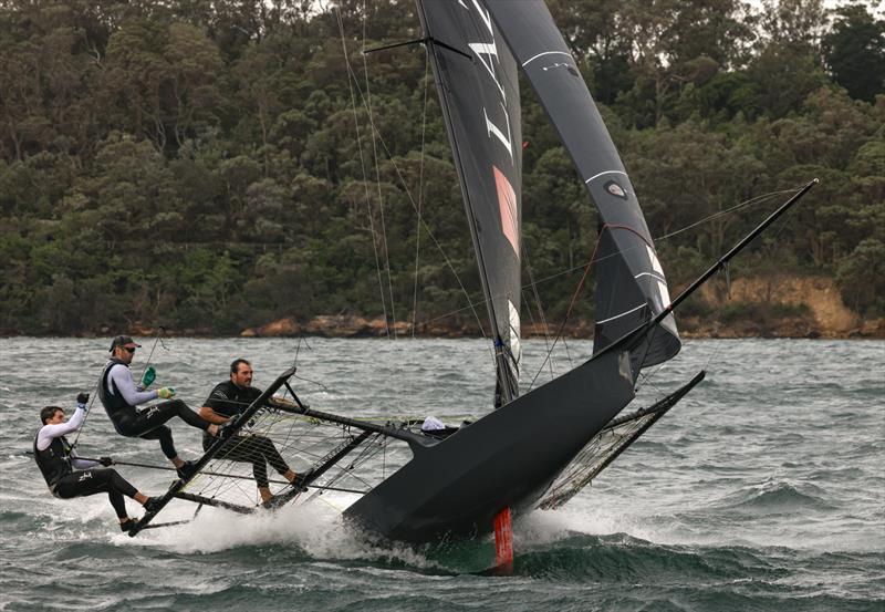 More like a plane ready for take off - 2025 SIXT Spring 18ft skiff Championship - photo © SailMedia