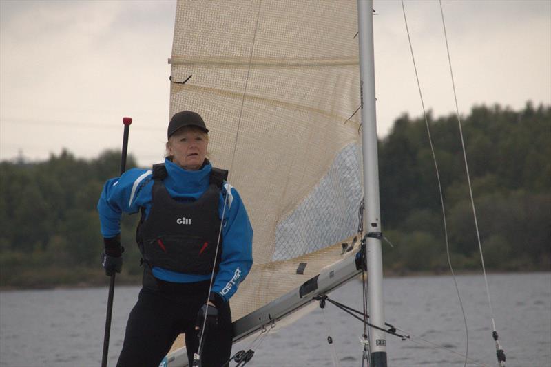 1st Lady, Linda Instone - Allen Solo class Midland Series at Chase SC - photo © Beth Tate