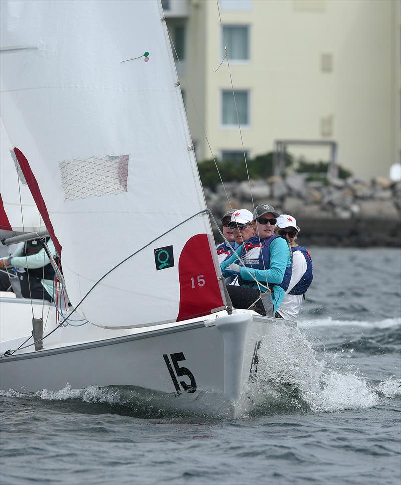 New York Yacht Club Invitational Team Race Regatta for the Commodore George R. Hinman Masters Trophy photo copyright Stuart Streuli / New York Yacht Club taken at New York Yacht Club and featuring the Sonar class