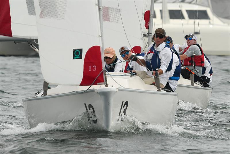 New York Yacht Club Invitational Team Race Regatta for the Commodore George R. Hinman Masters Trophy photo copyright Stuart Streuli / New York Yacht Club taken at New York Yacht Club and featuring the Sonar class