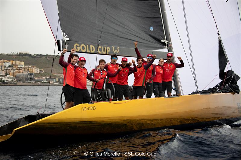 SSL Gold Cup 1/8 Finals Fleet 4, Race 1 - SSL Team Portugal Celebrate - photo © Gilles Morelle / SSL Gold Cup